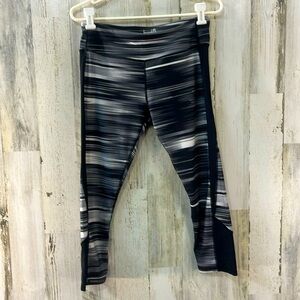 🐝 Kyodan Leggings Yoga Workout Crop Sheer Cutout Leg Size Large